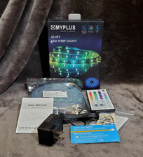 Luzes de tira 32,8 pés reguláveis com luz de fita LED remota 6500k vermelho/verde/azul comprar usado  Enviando para Brazil