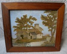 Paysage broderie chenillé d'occasion  Theix