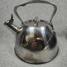 Chaleira de aço inoxidável All-Clad assobio 2 quartos clássica prata panela de cozinha comprar usado  Enviando para Brazil