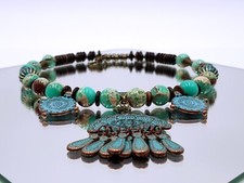 Green necklace pendants for sale  ASHFORD