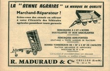 Publicité ancienne benne d'occasion  France