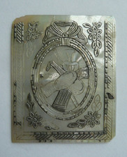 Ancienne plaque nacre d'occasion Ancienne plaque nacre d'occasion  Flers