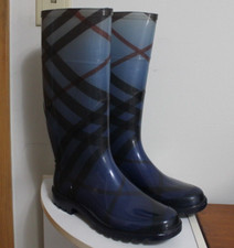 Botas de chuva Burberry xadrez azul borracha tamanho UE: 36 EUA: 6 comprar usado  Enviando para Brazil