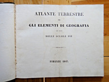 1847 atlante terrestre usato  Imola