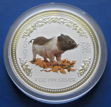 1oz silber lunar gebraucht kaufen  Fürstenfeldbruck