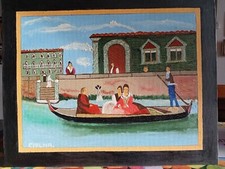 Quadro naif gondola. usato  Chignolo Po
