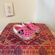 Crocs Disney Bebé Niñas Talla 7C Rosa Minnie Mouse Goma Zueco Sandalias con Jibbitz segunda mano  Embacar hacia Argentina