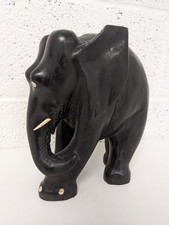 Carved elephant ebony for sale  THETFORD