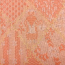 Tecido de poliéster vintage Countrycore malha dupla 2 jardas rosa laranja anos 60 anos 70 comprar usado  Enviando para Brazil
