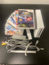 ¡¡Probado!! ¡Funciona! Nintendo Wii Lote Consola, Conexiones, Un Mando Y 18 Juegos! segunda mano  Embacar hacia Mexico