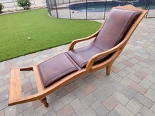 Vintage leather chaise d'occasion  Expédié en Belgium