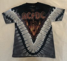 Camiseta Vintage 00s Azul Líquido AC/DC Hell's Bells Tie Dye Tamanho M Média Tie Dye comprar usado  Enviando para Brazil