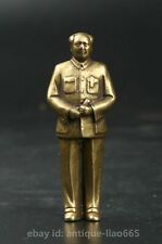 51MM Bronze Chinesa De Curiosidades Grande Líder Mao Zedong Presidente Mao Boneco Escultura comprar usado  Enviando para Brazil