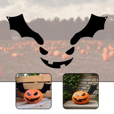 Calcomanía adhesiva facial de calabaza de Halloween hágalo usted mismo plantilla de accesorios artesanales para niños de vidrio segunda mano  Embacar hacia Mexico