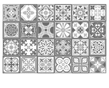 Usado, WALPLUS CONJUNTO DE 2 | 24 PEÇAS 5,9” adesivos de azulejo casca e vara WT 1531 Purbeck Stone comprar usado  Enviando para Brazil