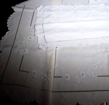 Embroidered linen bedding d'occasion  Expédié en Belgium