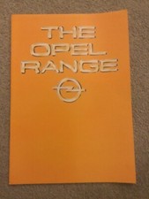 Opel range brochure for sale  WEYMOUTH