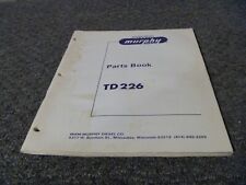 Manual de catálogo de peças de motor diesel MWM Murphy TD226, usado comprar usado  Enviando para Brazil