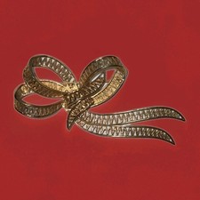 Broche Vintage Coro Craft Gold Tonę Bow Ribbon Grande Ótimo Estado Para Idade, usado comprar usado  Enviando para Brazil