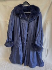 Dunkelblauer damen kunstpelz gebraucht kaufen  Bielefeld