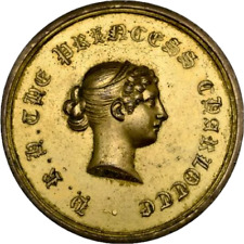 1817 Morte da Princesa Charlotte 50mm medalha de bronze dourado por E Avern BHM 936 comprar usado  Enviando para Brazil
