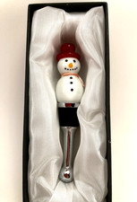 Glass christmas snowman for sale  Hinckley