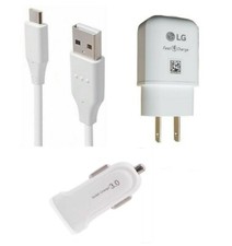 LG OEM Fast Wall USB-C + adaptador de carro não OEM para LG V20/V30/V40/V50/V60 ThinQ comprar usado  Enviando para Brazil