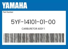 Carburador genuíno Yamaha Assy 1 - 5Yf-14101-01-00 comprar usado  Enviando para Brazil