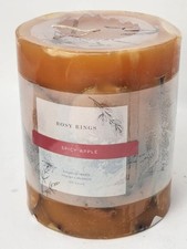 Anéis rosados maçã picante 5,5" altura redonda vela botânica decorativa perfumada 120h, usado comprar usado  Enviando para Brazil