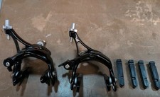 Novo conjunto de freios pinça de bicicleta de estrada Tektro R710 F&R preto, usado comprar usado  Enviando para Brazil