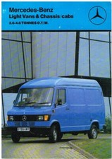 MERCEDES BENZ TRANSPORTER TN VAN/CHASSI CABINE ORIGINAL 1988 FÁBRICA REINO UNIDO FOLHETO DE VENDAS comprar usado  Enviando para Brazil