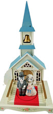 Caixa de música para casamento gatinho noiva e noivo Albert madeira igreja lites som e movimentos comprar usado  Enviando para Brazil