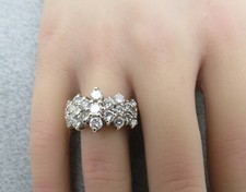 14k diamond cluster for sale  Urbana