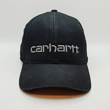 Boné CARHARTT masculino tamanho único preto lona malha traseira logotipo comprar usado  Enviando para Brazil