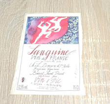 étiquette vin sanguine d'occasion  Sainte-Marie