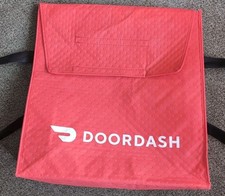 Saco de pizza DOORDASH com isolamento térmico QUENTE/FRIO entrega de alimentos comprar usado  Enviando para Brazil