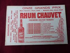 Ancien buvard rhum d'occasion  Saint-Romain-de-Colbosc