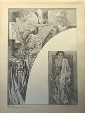Figuras decorativas Alfons MUCHA segunda mano  Embacar hacia Mexico