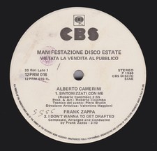 Frank zappa camerini usato  Senago