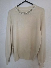 Beige fine knit for sale  LYTHAM ST. ANNES