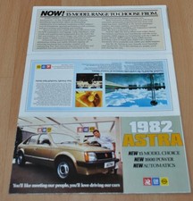 Usado, 1982 Vauxhall Opel Astra Kadett Folheto Prospekt comprar usado  Enviando para Brazil