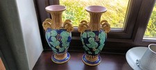 Pair minton majolica for sale  NOTTINGHAM
