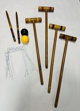 Vintage croquet wooden for sale  HOUNSLOW