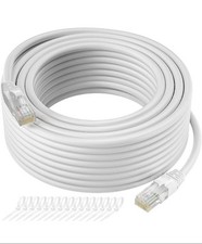Cabo Ethernet Cat5e 50 pés resistente a UV flexível conector RJ45 rede LAN comprar usado  Enviando para Brazil