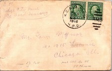 Usado, GOLDPATH: US COVER 1916 RPO,K.C.&LA JUNTA.PAIR. CV803_P27 comprar usado  Enviando para Brazil