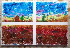 Quadro dipinto 90x60 usato  Scafati