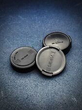 Oryginalna osłona przedniego obiektywu Vintage Sigma 58mm zatrzaskowa i tylna osłona Canon Nikon na sprzedaż  PL