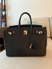 Genuine black leather for sale  Rochelle Park