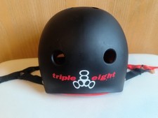 Capacete de skate triplo 8 suéter preto/vermelho tamanho grande modelo # SKDT 102 comprar usado  Enviando para Brazil