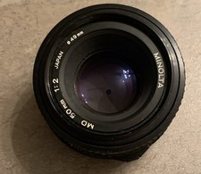 Usado, Lente de câmera MINOLTA 50mm 1.2 MD comprar usado Usado, Lente de câmera MINOLTA 50mm 1.2 MD comprar usado  Enviando para Brazil